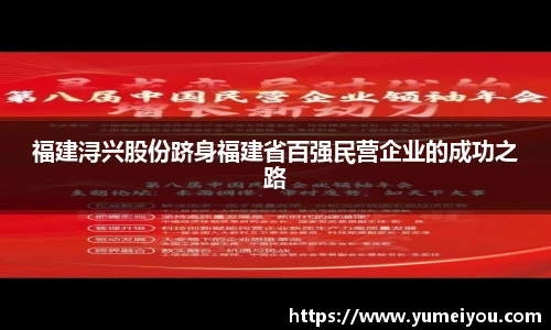 福建浔兴股份跻身福建省百强民营企业的成功之路